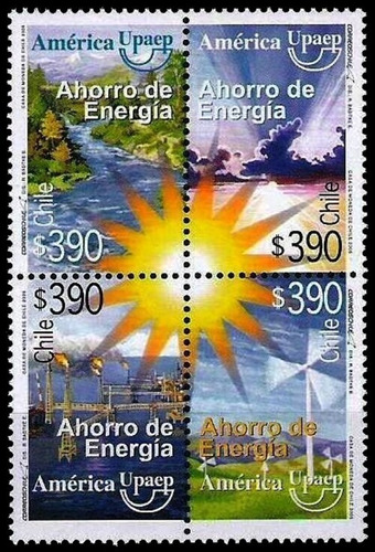 Tema América Upaep - Ahorro De Energía - Chile - Serie Mint