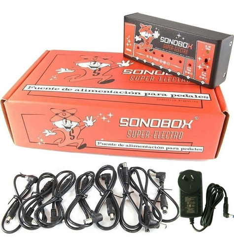 Sonobox Super Electro Fuente Multiple 8 Pedales - Plus