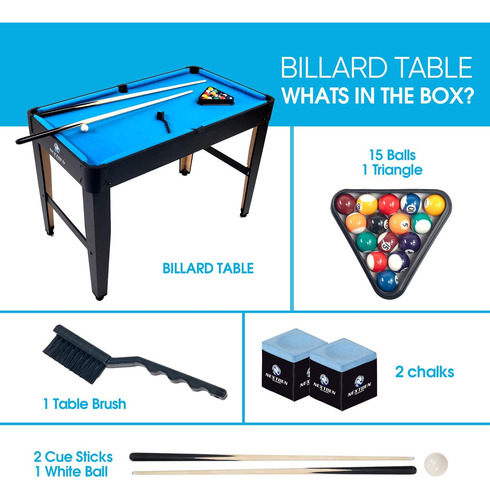 Mini Mesa De Billar, Mesa De Billar De 3 Pies/40 Pulgadas Co