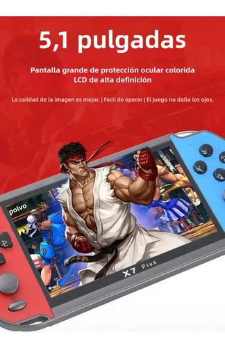 X7 Plus Dual Rocker Pantalla Grande Consola De Juegos De Man