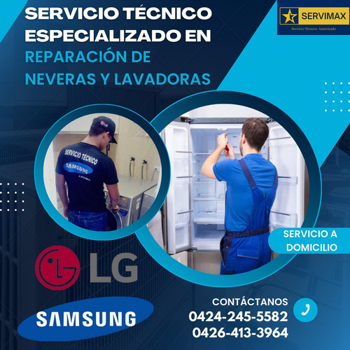 Servicio Técnico Autorizado Samsung LG Neveras Lavadoras