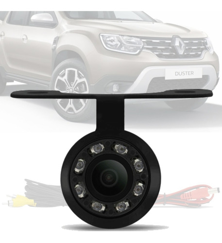 Imagem 1 de 4 de Camera De Ré Borboleta Led Visão Noturna Renault Duster