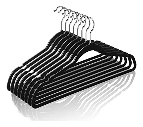 Juego De 50 Perchas De Plástico Delgadas Para Ropa - Resiste
