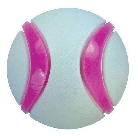 Imagem 1 de 1 de Brinquedo Para Cachorro Bola Dual Foam Cinza Com Rosa Jambo