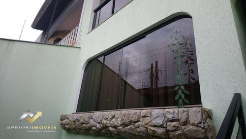 Imagem 9 de 19 de Sobrado Com 3 Dormitórios À Venda, 231 M² Por R$ 700.000 - Jardim Las Vegas - Santo André/sp - So1154