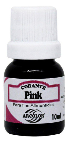 Corante Líquido Pink 10ml - Arcolor