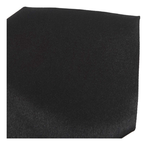 4 Corbatas De Poliéster Negro Liso Con Cremallera Suave Para