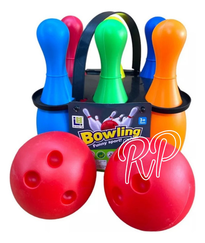 Set De Juego Mini Bowling Entrenido Juego De Mesa.