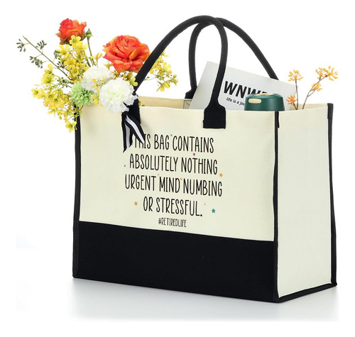 Bolsa De Lona Impermeable Personalizada Para Mujer, Regalos