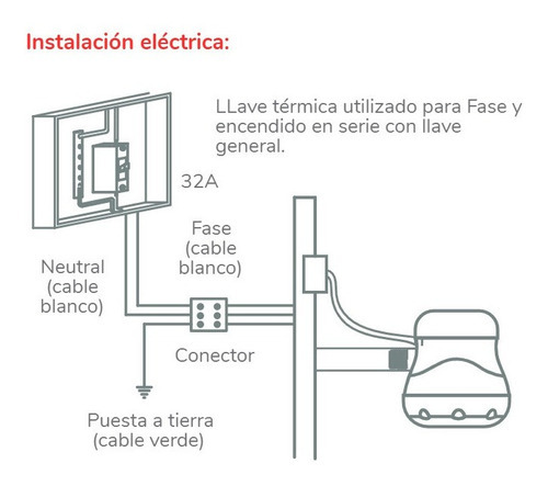 Bryant Ducha Eléctrica Maxi Linea 5,5 Kw Color Blanco Potencia 5500 W
