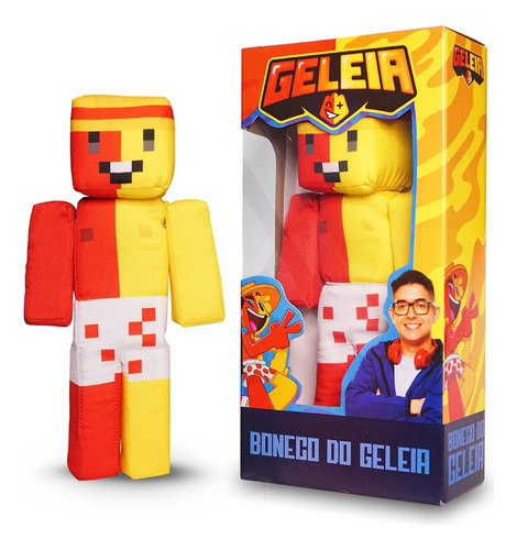  Cosmo Kids Boneco Geleia Minecraft Streamers Gamers Youtubers Grande