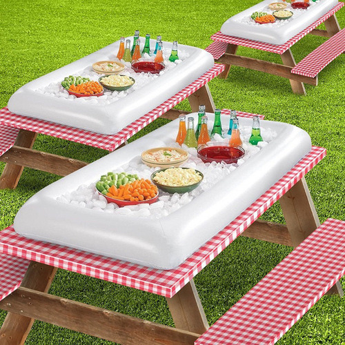 Bandeja Inflable For Ensaladas, Comida, Bar, Enfriador, Tap