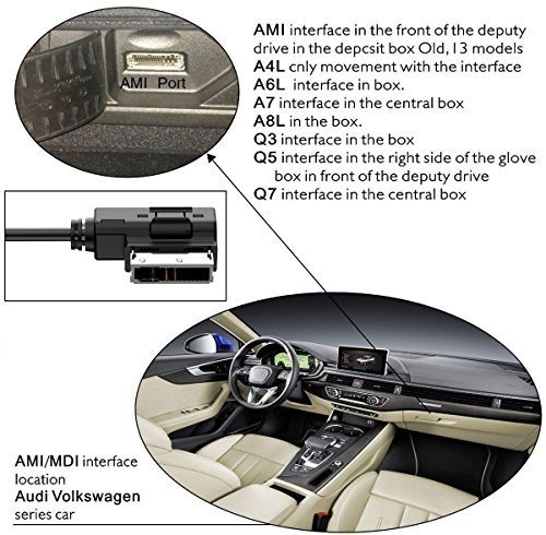 Audio Bluetooth 5.0 Audi Aux Adapter Vw Ami Mmi Mdi Para