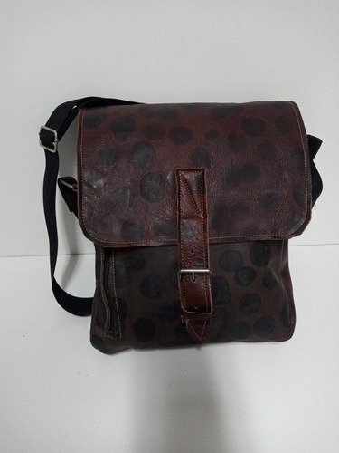 7k Morral Cuero Real Natural Estilo Vintage