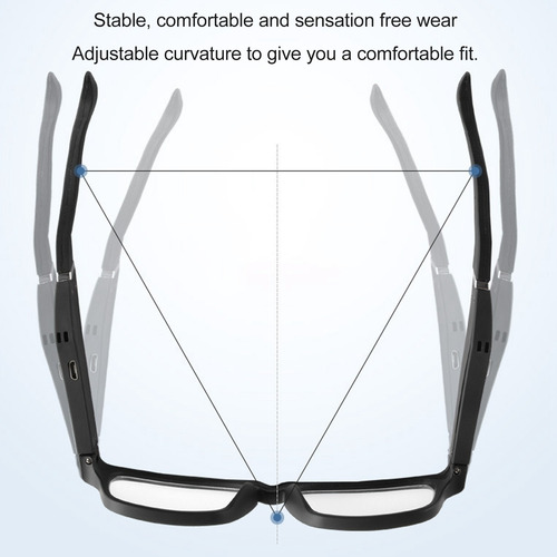 Gafas Inteligentes Bluetooth Para Conducción Ósea, Reducción