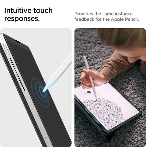 Imagem 4 de 7 de Pelicula Orig Spigen iPad 12,9 2018 A 2021 Paper Touch Pro
