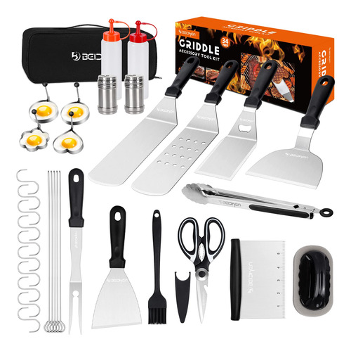 Beichen Kit Accesorio Plancha Juego 34 Accesoris Parrilla Al