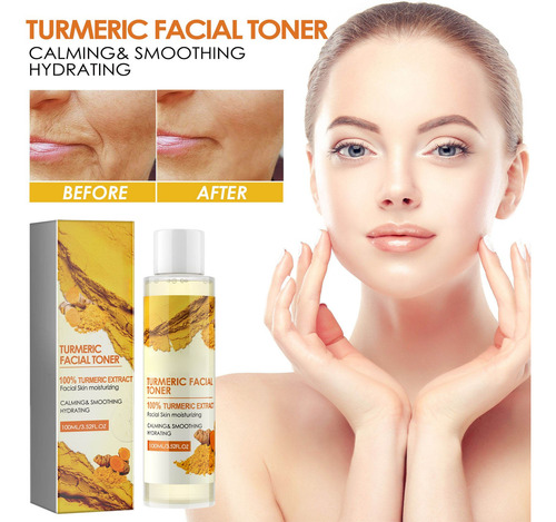 Tônico Para Cúrcuma Escura, Corretor Escuro, Tônico Facial F