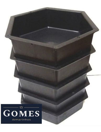 07 Moldes De Pvc P/fabricar Bloquetes De Cimento De 08cm