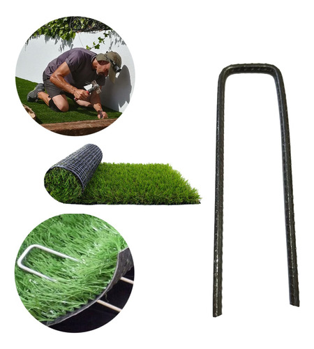 Grampos Em Forma De U Fixação De Grama - Jardim - Kit 40 Und