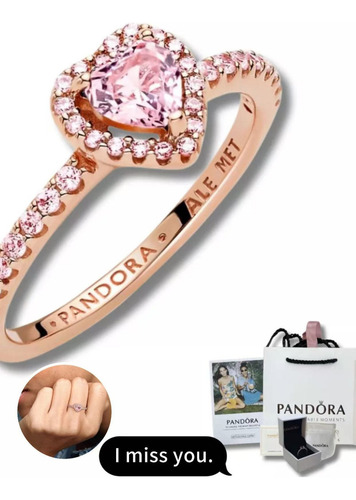 El Regalo Del Anillo De Pandora Para Desear Un Corazón Con H Agua 58