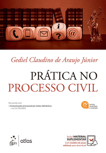 Prática no Processo Civil, de Araujo Jr, Gediel Claudino de. Editora Atlas Ltda., capa mole em português, 2022