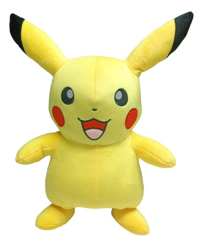 Peluche Pokemon Pikachu Sonrisa Y Guiños 33 Cm