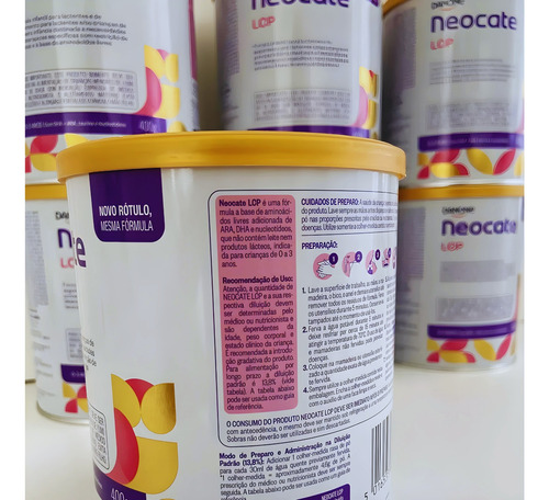 Neocate Lcp Danone 400g Kit Com 91 Unidades -envio Imediato Neutro