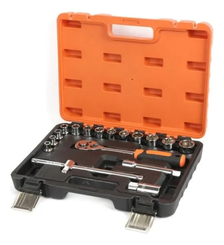 Set Dados Hexagonales 1/2´´de 10 A 27mm 17pz Smart Tools