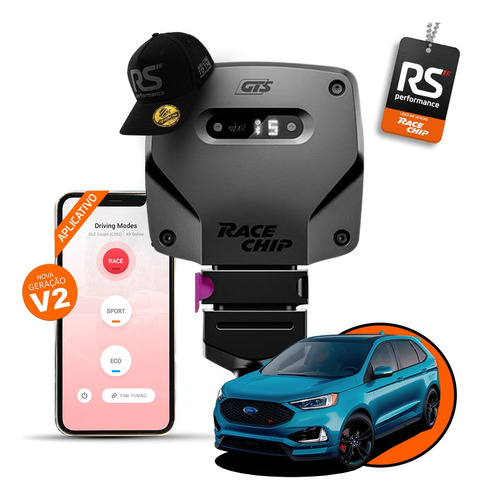 Racechip Ford Edge St 2.7 V6 Chip De Potência V2 Gts + App