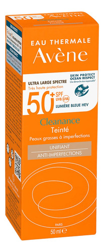 Avene Cleanance Solar Fps 50+ Protector Solar Con Color 50ml