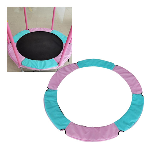 Colchoneta De Cama Elástica Cubierta De Rosa Verde 1.5m