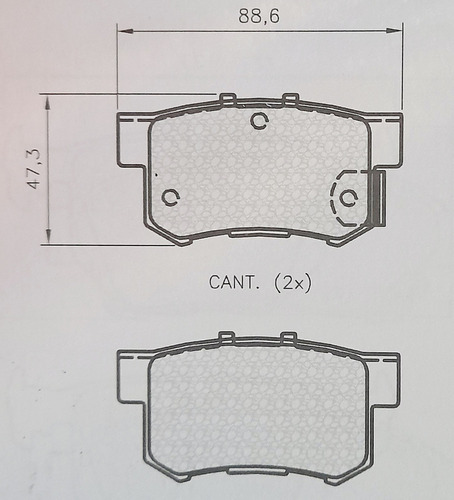 Pastillas De Frenos 7256=7418 Civic/accord/acura/crv/legend