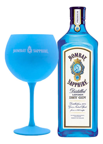 Combo Gin Bombay Sapphire + Copón Celeste Paladar Negro