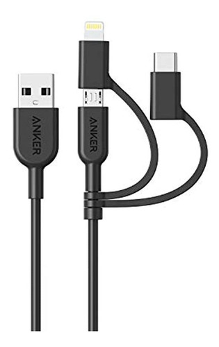 Anker Powerline Ii - Cable 3 En 1 Para Smartphones