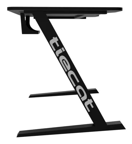Escritorio Gamer Pc Mesa Tiecat 100 Led Premium Negro