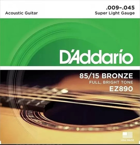 Encordoamento D'addario 0.09 Violão