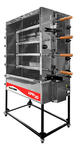 Asador De Pollo Horizontal Glp 20 Pollos 168x90cm / Dechaus