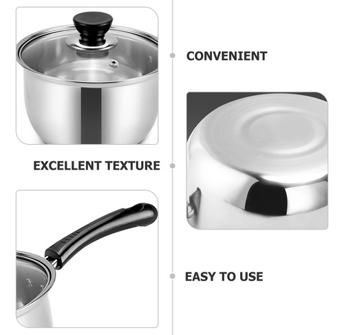 Sartén Con Tapa, Olla Para Sopa Acero Inoxidable, Sartén