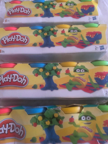 Imagen 3 de 4 de Plastilina Play Doh 4 Potes