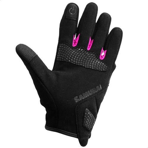Imagen 3 de 6 de Guantes Samurai Tessen Rosa Corto Proteccion Lady Mujer Tmr