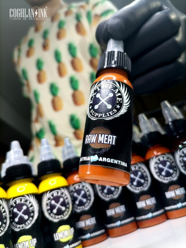 Imagen 7 de 7 de Tinta Tattoo Extreme Raw Meat X 1oz Tatuajes Tatuar