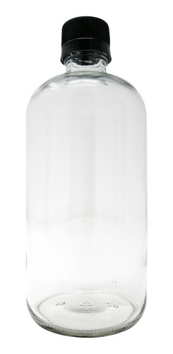 Botella De Vidrio 16 Oz (1 Pieza) Envase Grado Alimenticio