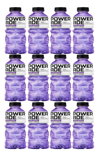 Powerade Zero Sugar, Botellas De 20 Oz, Paquete De 10 (uva)