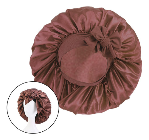- Gorro De Dormir De Noche De Satén De Seda Para Mujer