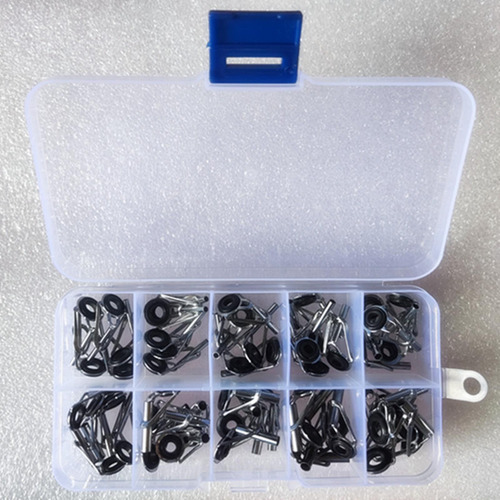 50x Guías De Puntas De Caña De Pescar 10 Tamaños Anillo