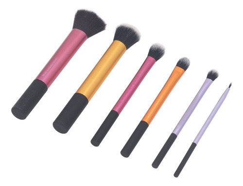 Juego De 6 Brochas Para Maquillaje Facial, Colorete, Sombra