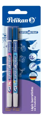 Borratintas Lapiz Borra Tinta Pelikan Super Pirat X 10 Unid