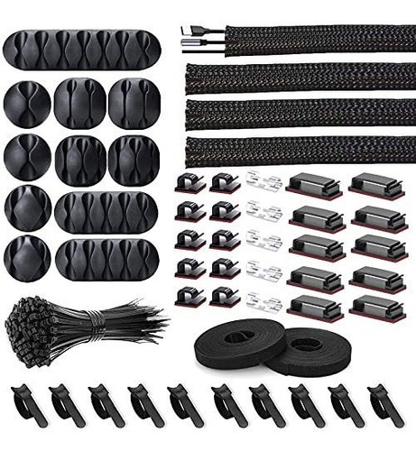 Organizador De Cables De 152 Piezas Para Tv, Oficina, Elc