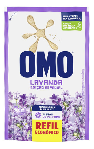 Sabão Líquido Refil Lavanda Edição Especial 900ml Omo